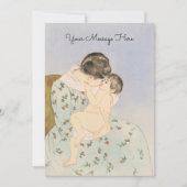Mother's Kiss illustratie door Mary Cassatt - Mama Bedankkaart (Voorkant)