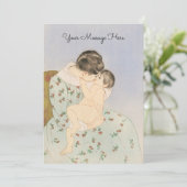 Mother's Kiss illustratie door Mary Cassatt - Mama Bedankkaart (Staand voorkant)