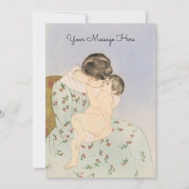 Mother's Kiss illustratie door Mary Cassatt - Mama Bedankkaart