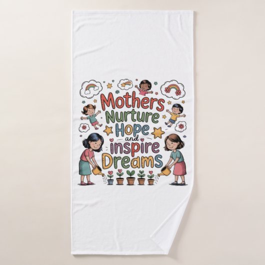 Mothers Nurture Hope And Inspire Dreams Badhanddoek (Badhanddoek)