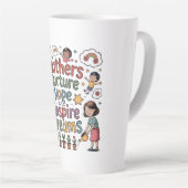 Mothers Nurture Hope And Inspire Dreams Latte Mok (Rechterhoek)