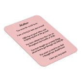 Mothers Poem Magnet Magneet (Rechterzijde)