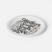 Mothers Sculpt Souls With Love Papieren Bordje (Gekanteld)