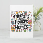 Mothers Turn Houses Into Homes Kaart (Staand voorkant)