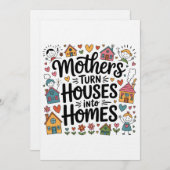 Mothers Turn Houses Into Homes Kaart (Voorkant / Achterkant)