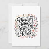 Mothers Whisper Strength To The Weak Kaart (Voorkant)
