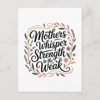 Mothers Whisper Strength To The Weak Uitnodiging Briefkaart
