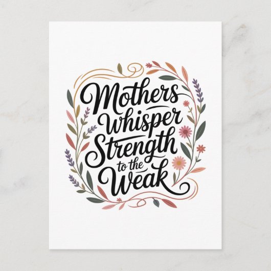 Mothers Whisper Strength To The Weak Uitnodiging Briefkaart (Voorkant)