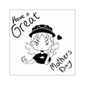 Mothersday  rubberstempel (Afrduk)