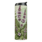 Motherwort Rea Design AI-kunst Thermosbeker (Gedraaid links)