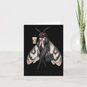 Mothmaam Donkere Humor Mot Koffie Liefhebber Grapp Kaart