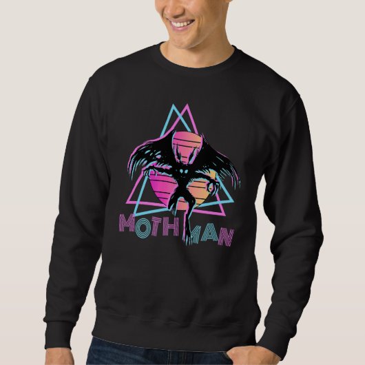 Mothman 80s Retro Cryptid Cryptozoology 1 Trui (Voorkant)