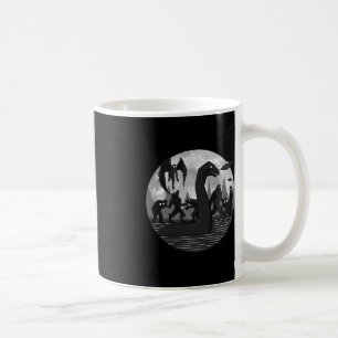 Mothman Bigfoot Loch Ness Monster Aliens UFO Fun C Koffiemok