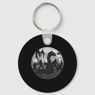 Mothman Bigfoot Loch Ness Monster Aliens Ufo Fun C Sleutelhanger
