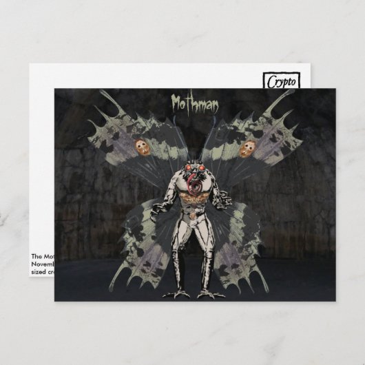 Mothman Briefkaart (Voorkant / Achterkant)