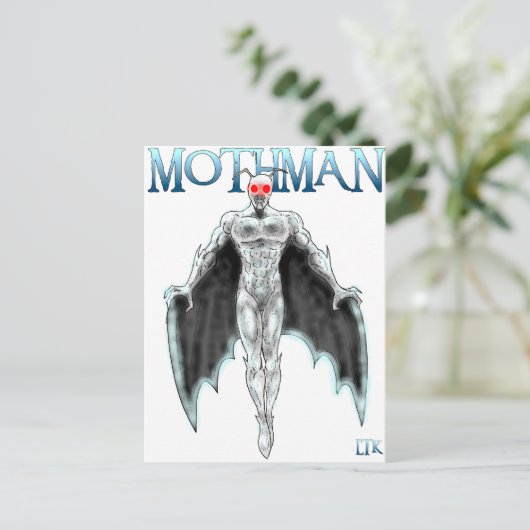 Mothman Briefkaart (Staand voorkant)