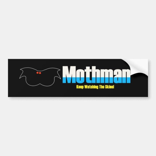 Mothman Bumpersticker (Voorkant)