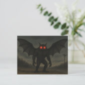 Mothman Cryptid Ansichtkaart Briefkaart (Staand voorkant)