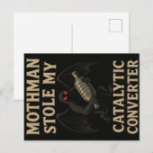 Mothman Cryptid Ansichtkaart Briefkaart (Voorkant / Achterkant)