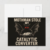 Mothman Cryptid Ansichtkaart Briefkaart (Voorkant / Achterkant)