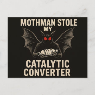 Mothman Cryptid Ansichtkaart Briefkaart