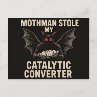 Mothman Cryptid Ansichtkaart Briefkaart