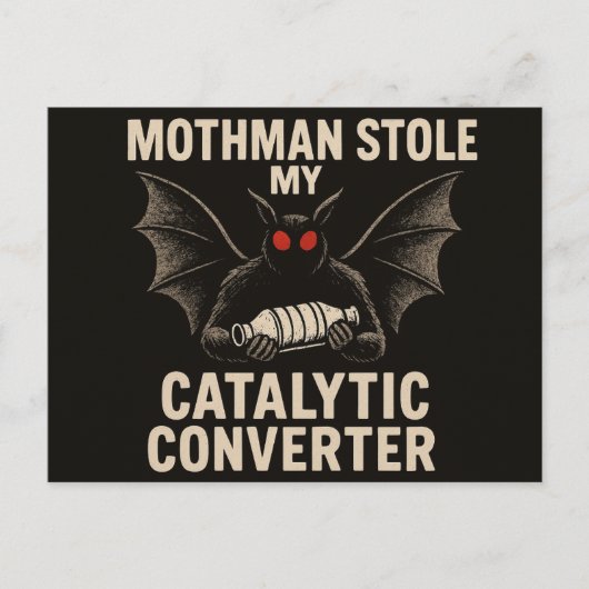 Mothman Cryptid Ansichtkaart Briefkaart (Voorkant)