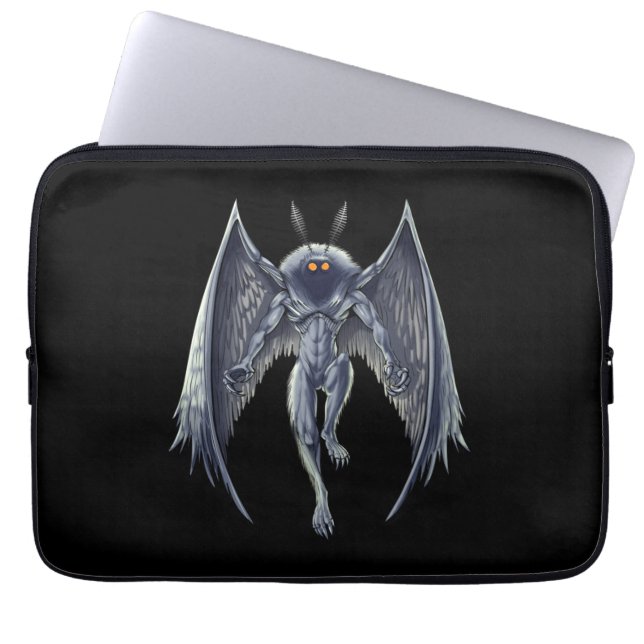 Mothman Cryptid Creature Laptop Sleeve (Voorkant)