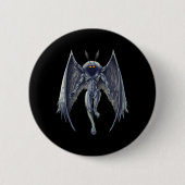 Mothman Cryptid Creature Ronde Button 5,7 Cm (Voorkant)