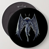 Mothman Cryptid Creature Ronde Button 6,0 Cm (Voorkant /achterkant)