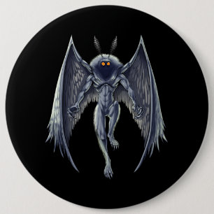Mothman Cryptid Creature Ronde Button 6,0 Cm
