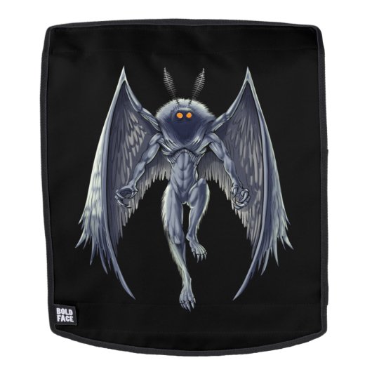 Mothman Cryptid Creature Rugtassen (Verwijderbaar gezicht)