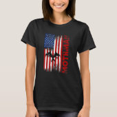Mothman Cryptid Cryptozoology American Flag T-shirt (Voorkant)
