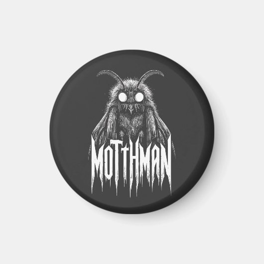 Mothman Cryptid Horror Gothic Paranormal Creature Magneet (Voorkant)