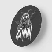 Mothman Cryptid Horror Gothic Paranormal Creature Ronde Klok (Hoek)