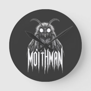 Mothman Cryptid Horror Gotische Paranormale Wezen  Ronde Klok