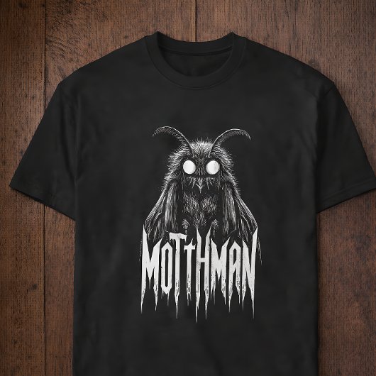 Mothman Cryptid Horror Gotische Paranormale Wezen T-shirt