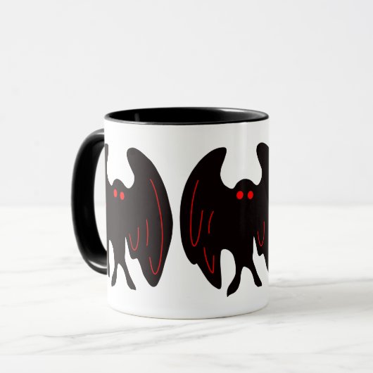 Mothman Cryptid Monster Mok (Voorkant links)