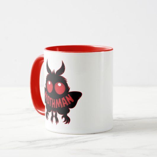 Mothman Cryptid Mug, Point Pleasant West Mok (Voorkant links)