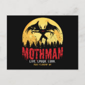 Mothman  Cryptid Point Pleasant Gift Briefkaart (Voorkant)