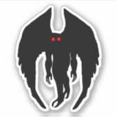 Mothman Cryptid Sticker (Voorkant)