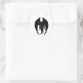 Mothman Cryptid Vierkante Sticker (Tas)
