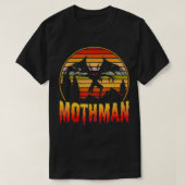 Mothman Cryptid Vintage Sunset T-shirt (Design voorkant)