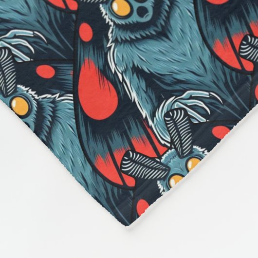 Mothman - Cryptid West Virginia Cryptozoölogie Fleece Deken (Hoek)