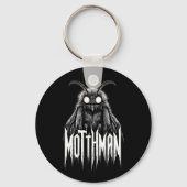 Mothman Cryptide Horror Gotische Paranormale Wezen Sleutelhanger (Voorkant)