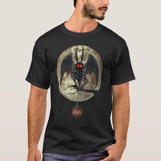 Mothman Cryptozoölogie Cryptid Creature Cryptozool T-shirt (Voorkant)
