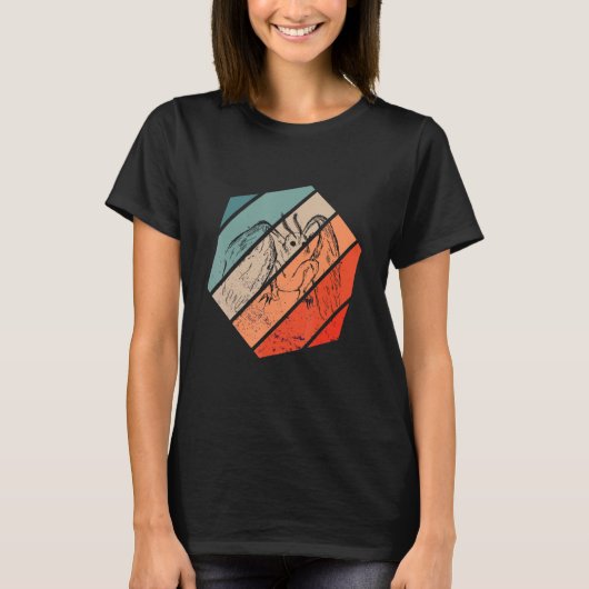 Mothman Cryptozoology Hexa Retro Folklore Cryptid T-shirt (Voorkant)