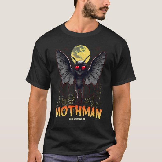 Mothman Cute Cryptid Creature Cryptozoölogie T-shirt (Voorkant)