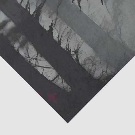 Mothman Decoupage Cryptid Decoupage Tissuepapier (Detail)