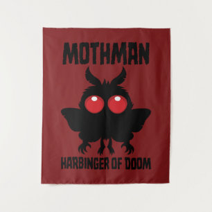 Mothman - Enge Cute Voorbode Van Ondergang Wandkleed